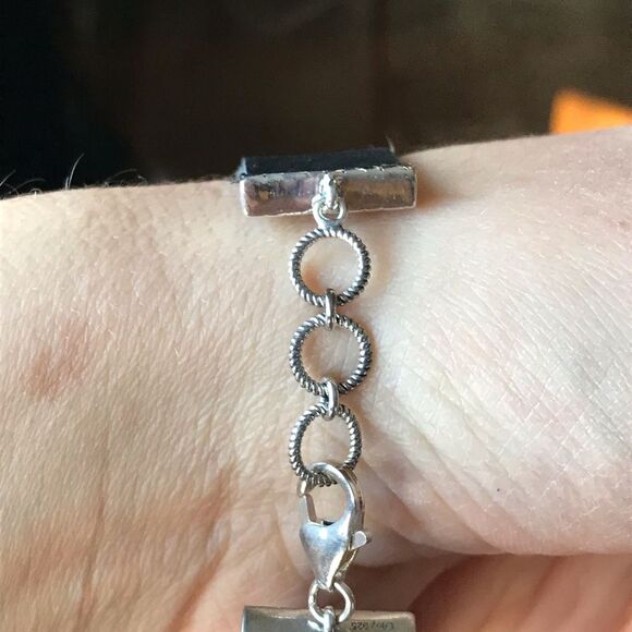 Natural Sleeping Beauty Turquoise Leather Arrow Bracelet - Picture 7 of 9